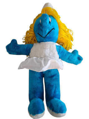 Smurfette Smurfs Plush Vintage Peyo 1980 Extremely Rare 18"